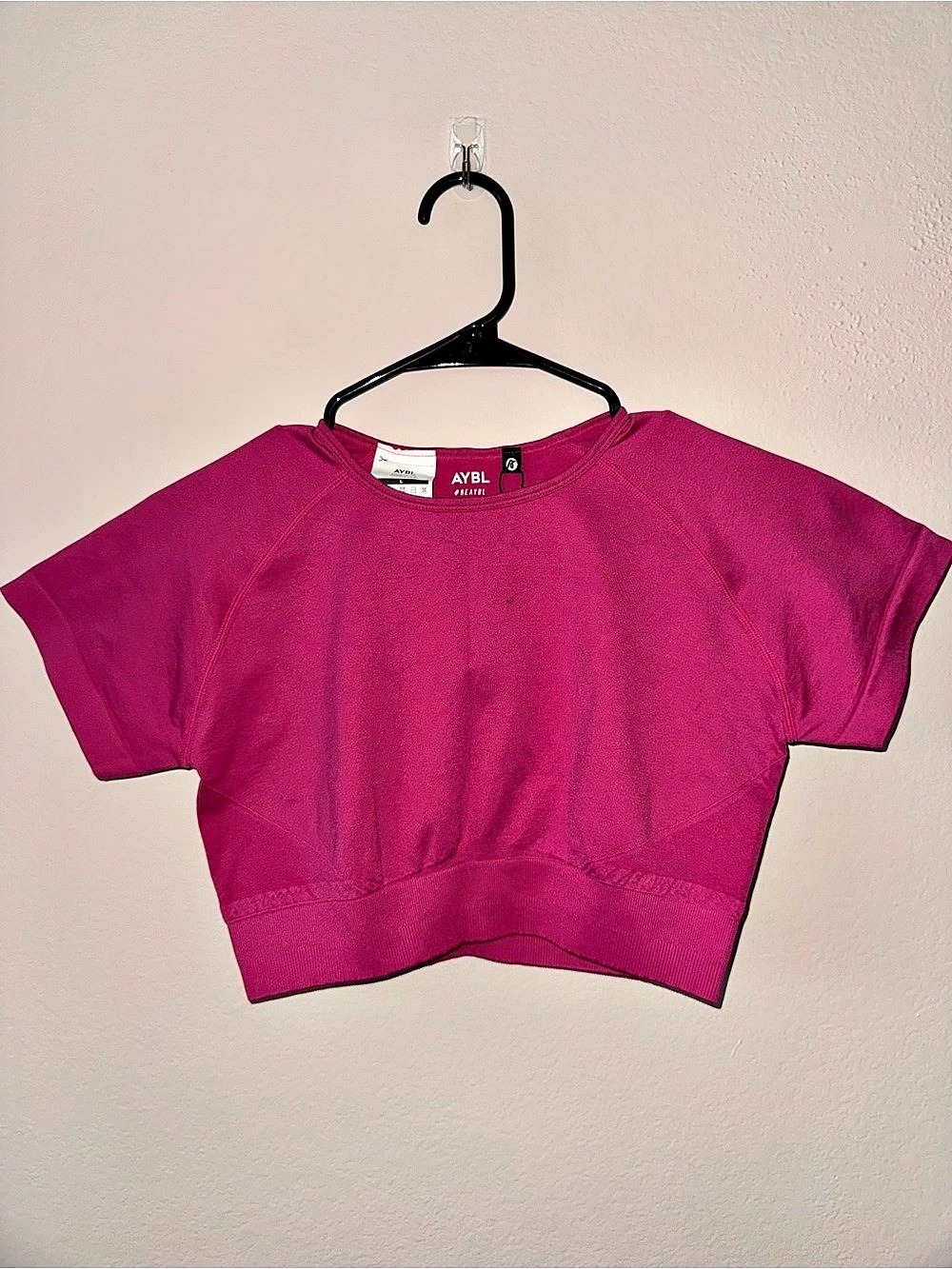 AYBL Empower Seamless Crop Top Crop in Pink Large NWT